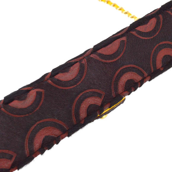 CHANEL Bordeaux Pony Hair COCO East West Shoulder Bag 112101 - Picture 4 of 10